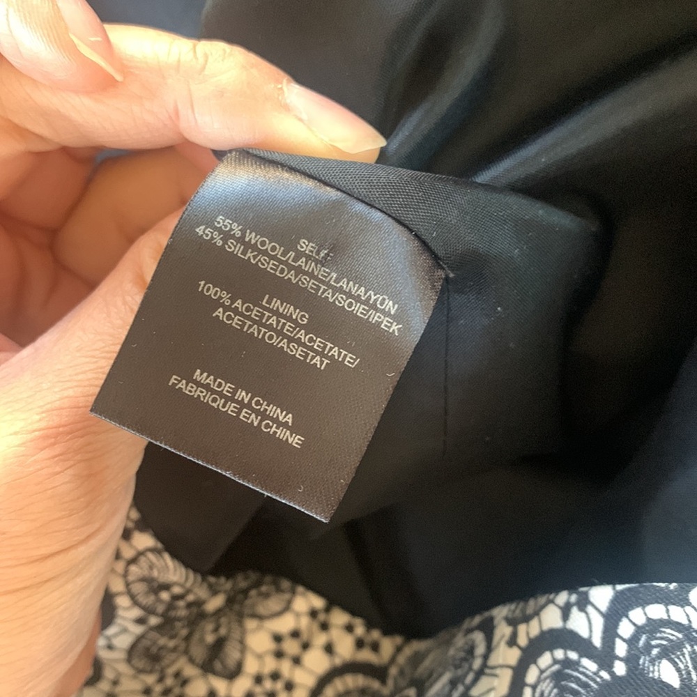 TIBI Black/White floral cap sleeve dress in size 4 - Picture 4 of 6